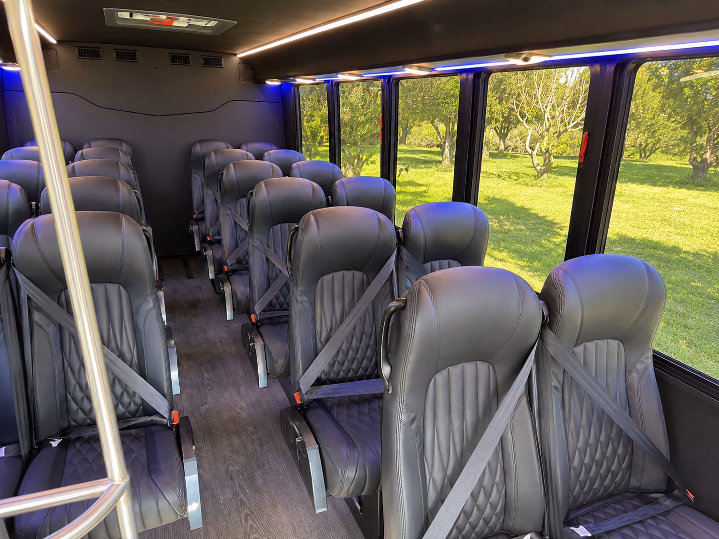 santa barbara 18 passenger minibus interior