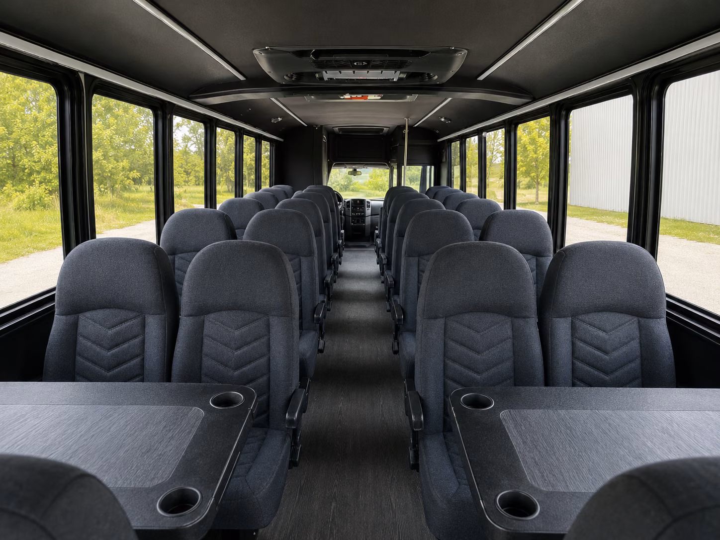 santa barbara 20 passenger minibus inside