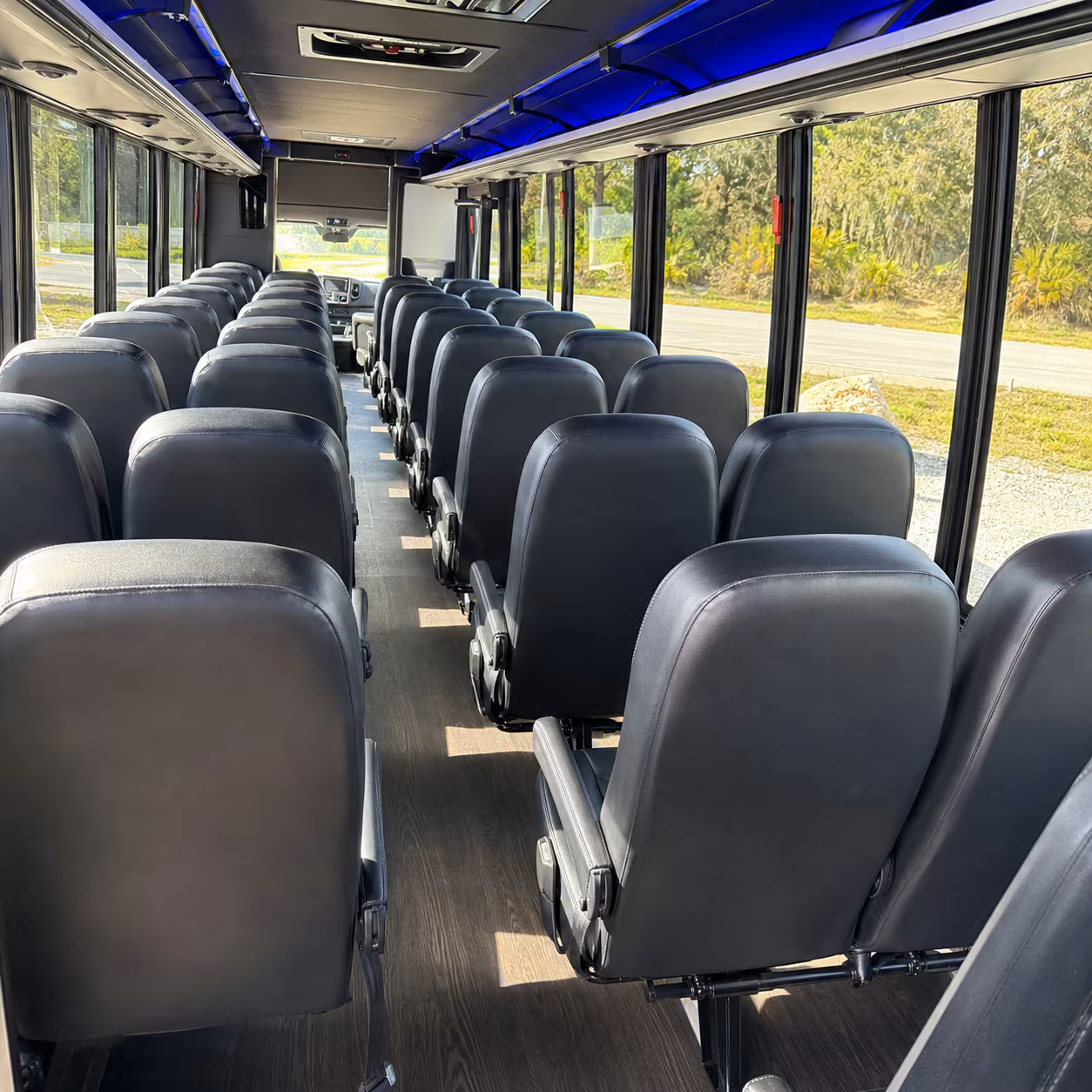 santa barbara 25 passenger minibus interior