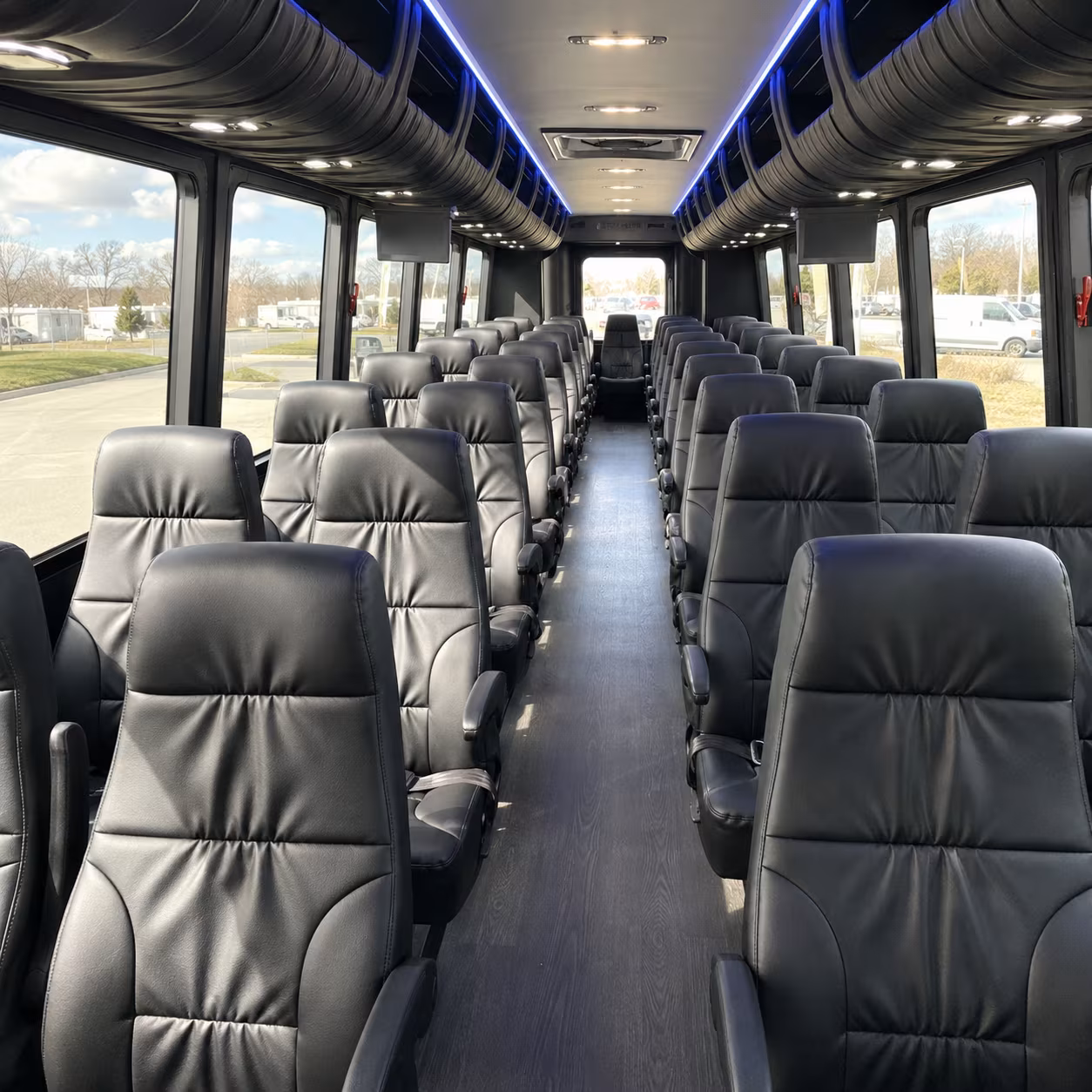 santa barbara 35 passenger minibus inside