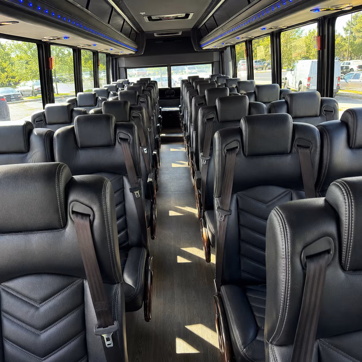 santa barbara 35 passenger minibus interior