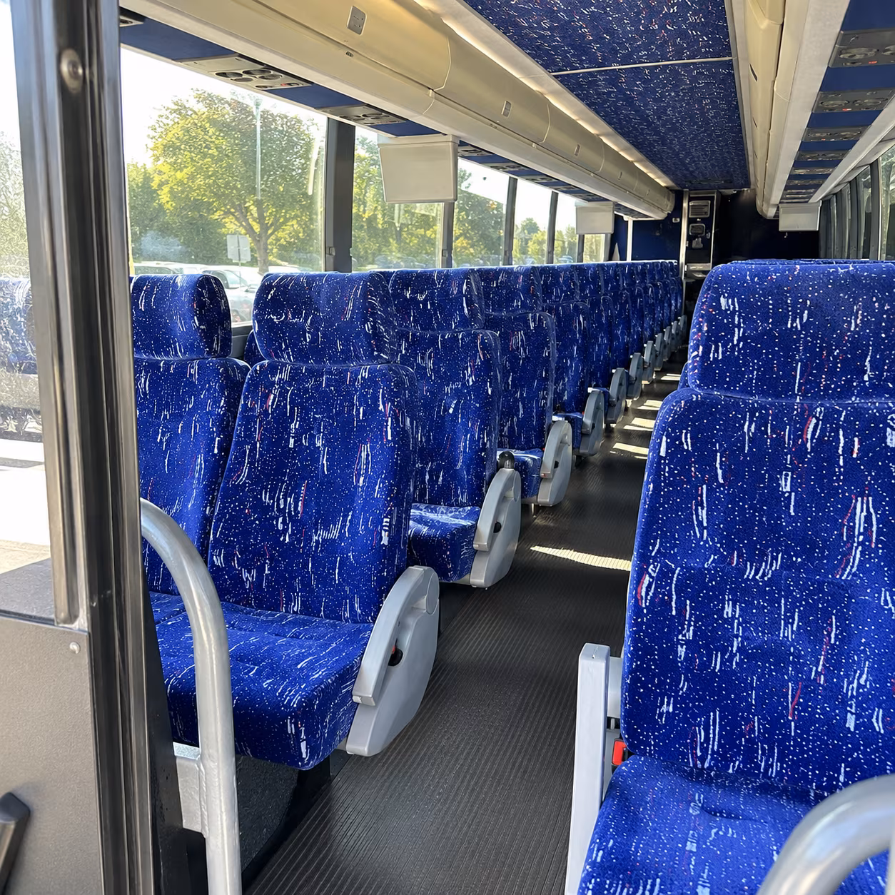 santa barbara 50 passenger charter bus inside