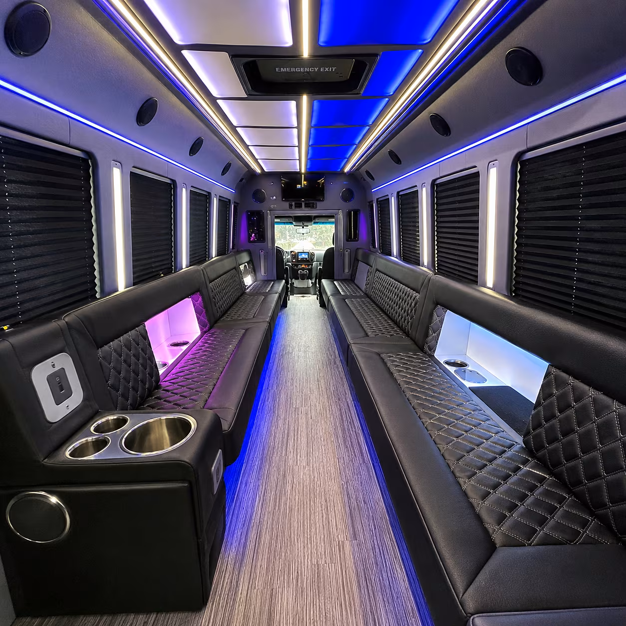 santa barbara party bus inside